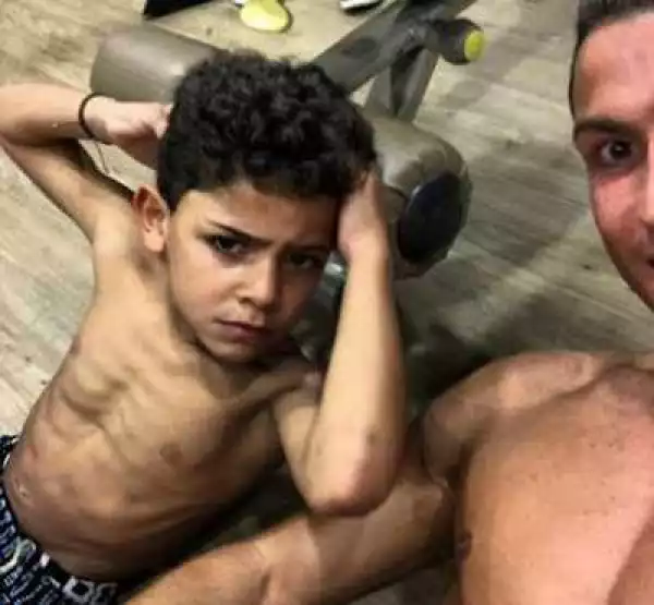 Cristiano Ronaldo’s 5 Year Old Son Flaunts His Abs In New Photo